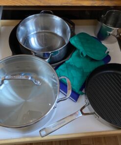 KitchenAid 3-Ply Base Stainless Steel Cookware Pots and Pans Set, 10 Piece, Brushed Stainless 50 81k5CK7dW L