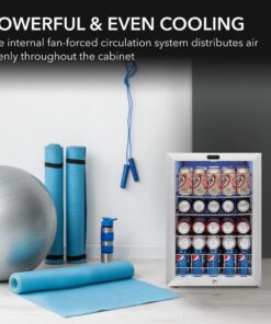 Whynter BR-091WS, 90 Can Capacity Stainless Steel Beverage Refrigerator with Lock, White 90 Cans - Fridge 19 81k5MWJQj L