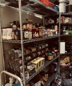 Simple Houseware Stackable Can Rack Organizer, Chrome 30 81k5r5UnaL