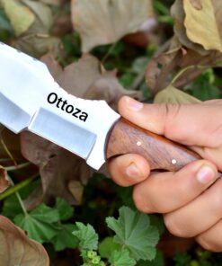 Ottoza Handmade D2 Steel Tracker Knife - Survival Knife - Camping Knife - Outdoor Knife - D2 Tools Steel Hunting Knife with Sheath Horizontal Carry Fixed Blade Knife No:116 Classic 35 81k5rYIORDL