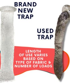 12 Pack of Washing Machine Lint Traps. Comes with 12 Ties. Attach to Your Washer Sink Hose and Allow the Metal Mesh Trap to Filter the Laundry Water. Stainless Steel and Rust Proof. 24 81k6hHaTXFL