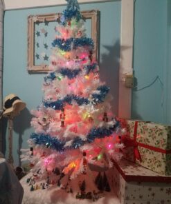 Perfect Holiday Christmas Tree, 5-Feet, PVC Crystal White 21 81k6meWLoL