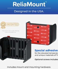 ReliaMount for Apple TV – Mount Compatible with All Apple TV Generations (Including All Apple TV 4K Models) Black Apple TV Mount 25 81k762sOs0L