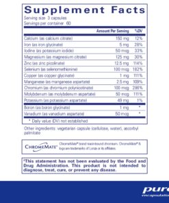 Pure Encapsulations Mineral 650 | Hypoallergenic Combination of Balanced Chelated|Minerals | 180 Capsules Unflavored 180 Count (Pack of 1) 9 81k7gPxj xL