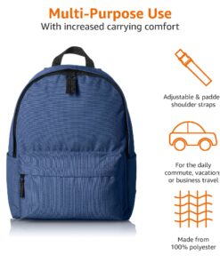 Amazon Basics Classic School Backpack - Navy 1-Pack Backpack Only 33 81k7uZBCdRL
