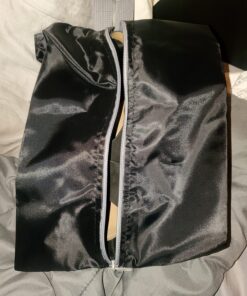 YAMIU Travel Shoe Bags Set of 4 Waterproof Nylon with Zipper for Men & Women, Black 4 Pack - Black 56 81k9Nsqi nL