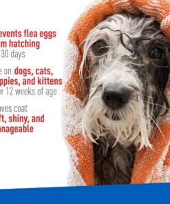 Adams Flea & Tick Cleansing Shampoo | Flea and Tick Treatment for Dogs, Cats, Puppies, and Kittens 12 Weeks and Older | Kills Flea Eggs, Fleas, Brown Dog Ticks, American Dog Ticks, and Lice | 12 Oz Cleansing Shampoo for Dogs & Cats 12 81k9dVSx1xL