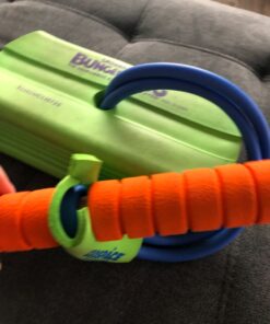 Geospace Jumparoo Deluxe Bungee Boing Foam Bouncing Toy - The Squeakiest, Easiest Pogo Stick Ever! for Kids 3 Years & Up, Pogo Stick Green 33 81kBEIziPgL