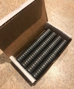 Creative Hobbies 100 Pcs Industrial Ceramic Circle Magnets 11/16 Inch Flat - 18mm Round Disc - 3/16" Thick - Ferrite Magnets Bulk for Crafts, Science & Hobbies, Refrigerator or Whiteboard 33 81kBMs4nWnL