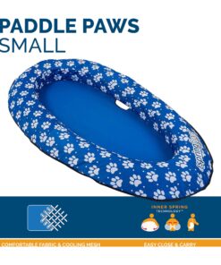 SwimWays Paddle Paws Spring Float Dog Raft, Small (0-65 lbs.) 18 81kCFY2pcML