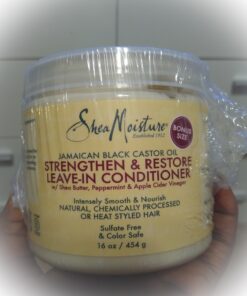Shea Moisture Leave in Conditioner with Jamaican Black Castor Oil for Hair Growth, Strengthen & Restore, Vitamin E, Curly Hair Products Safe for use on Hair Color, 15 Oz 15 Fl Oz (Pack of 1) 51 81kCX9JeQML