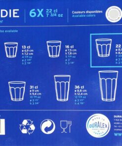 Duralex Made In France Picardie Clear Tumbler, Set of 6, 7-3/4-Ounce 12 81kDTiPyvNL