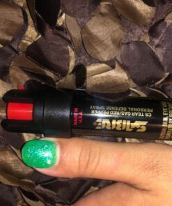 SABRE Advanced Pepper Spray, 3-in-1 Formula Contains Maximum Strength Pepper Spray, CS Military Tear Gas and UV Marking Dye, Compact Belt Clip for Easy Carry and Fast Access, 35 Bursts Black 56 81kDq2A9nL