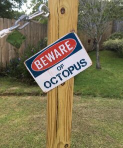 Beware Of Octopus 8” x 12” Vintage Aluminum Retro Metal Sign VS302 24 81kEI9EyTuL