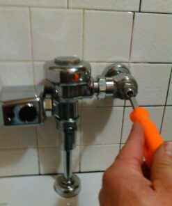 Zurn ZERK-CPM AquaSense E-Z Flush Retrofit Kit with Metal Cover, Chrome Commercial 21 81kFZEvnpL