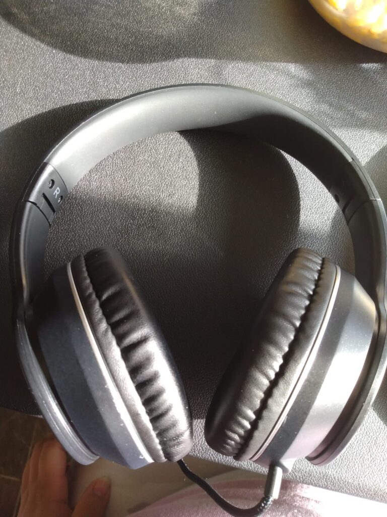 LORELEI X6 OverEar Headphones With Microphone, Lightweight Foldable