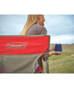 Coleman Outpost Breeze Steel Deck Chair, Portable Folding Chair with Padded Arm Support & Angled Sitting Position for Comfort, Great for Camping, Patio, Tailgating, Sideline Sports, & More 10 81kHBS20HOL 2