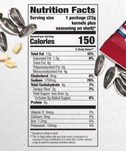 DAVID Roasted and Salted Ranch Sunflower Seeds, 1.625 oz, 12 Pack 20 81kISjMFrXL