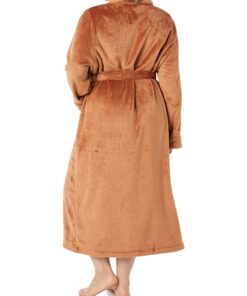 Amazon Essentials Women's Full-Length Plush Robe (Available in Plus Size) X-Small Brown 8 81kIl6zYpKL