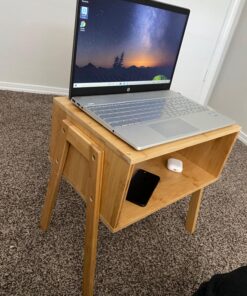 LASUAVY Bamboo Nightstands Set of 2 – Stackable Side Tables with Open Storage Compartment – Rustic Wood Bedside Tables for Bedroom, Living Room, Nursery – Modern and Versatile,Natural 1 57 81kIoDp9twL