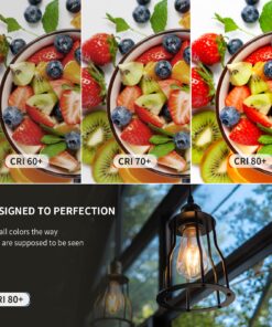 Edison Light Bulb - E26 Light Bulb, 4W Equivalent Edison Bulbs 40 Watt, St64 Led Edison Bulb, Clear Led Vintage Light Bulbs Amber Warm 2200K, Dimmable Led Light Bulbs for Light Fixutres Decorative 6 32 81kIz0qMpiL