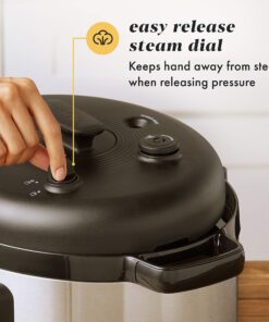 Crock-Pot Express 6 Quart Electric Pressure Cooker and Food Warmer, Programmable Pressure Cooker with Timer, Stainless Steel (2109296) 6-Quart 21 81kJTLQzDcL