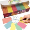 DEBRA DALE DESIGNS Small Blank Flash Cards - Punched with Rings - 2" x 3.5" - 6 Pastel Colored Notecards - Box of 1,000 - Standard 110# Index Card Stock - Storage Travel Box With Attached Lid Various Small 5 81kLHwYxGhL