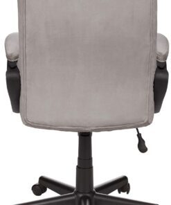 Amazon Basics Classic Office Desk Computer Chair - Adjustable, Swiveling, Ultra-Soft Microfiber, Lumbar Support, 28"D x 25"W x 43.5"H, Light Gray 20 81kM n0 GL