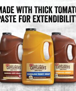 Cattlemen's Kansas City Classic BBQ Sauce, 1 gal - One Gallon Jug of Kansas City Barbecue Sauce, Perfect Tangy, Sweet Flavor for Pork, Wings, Chicken and More 18 81kNiQOqemL