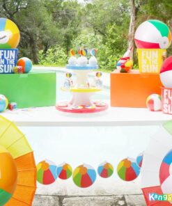 12-Pack Rainbow Inflatable Beach Balls Bulk for Kids & Adults I Inflatable Pool Party Favors Swimming Pool Toys I Kids Beach Toys for Beach Games I Kids Summer Toys Water Balls I Toddler Pool Toys Set 34 81kPDB6tEL 1