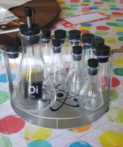 Wink Chemist's Spice Rack, 14 Piece Chemistry Spice Rack Set 28 81kPV6S689L