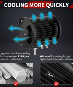 YITAMOTOR LED Light Bar 4PCS 4Inch 18W LED Work Light Flood LED Light Pods Offroad Lights Driving Lamp Fog Lights Waterproof Truck Pickup SUV ATV UTV 4WD 12V 24V, 3 Years Warranty 13 81kPXMNtQCL