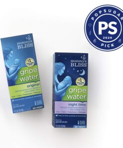 Mommy's Bliss Original Gripe Water, Infant Gas and Colic Relief, Gentle & Safe, 2 Weeks+, 4 Fl Oz (Pack of 2) 4 Fl Oz (Pack of 2) Gripe Water Original 27 81kPal6vktL