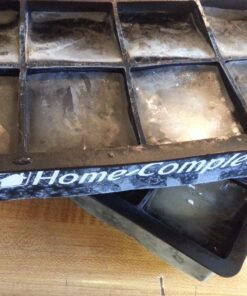 Home-Complete Large Ice Molds Silicone Trays Makes 8, 2”x 2” Big Cubes BPA-Free, Flexible-Chill Water, Lemonade, Cocktails, and More, Black(Pack Of 2) 2"x2"9(2 Pack) 55 81kQDnjuYYL