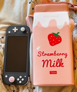 LUI SUI Fruits Banana Strawberry Milk Box Cross Body Purse Bag Women Phone Wallet Shoulder Bags Pink 63 81kQiVy9XL
