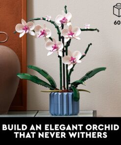 Alternative view of LEGO Icons Orchid 10311 Artificial Plant Building Set with Flowers, Home Décor Gift for Adults, Botanical Collection, Great Gift for Birthday and Anniversary for Her and Him