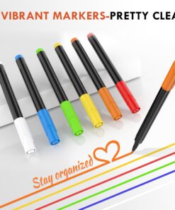Magnetic Acrylic Calendar for Fridge,2 Pack 12"x16" Clear Fridge Calendar Dry Erase Magnetic Planning Boards Set Includes 6 Colorful Highlight Markers,Magnetic Pen Holder and Erase Towel Monthly Planner+Weekly Planner 24 81kSAt1Hr8L