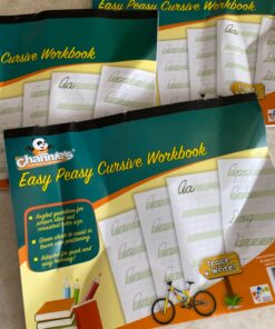 Channie’s Easy Peasy Cursive Handwriting Workbook for Kids, Tracing & Cursive Writing Practice Book, 80 Pages Front & Back, 40 Sheets, Grades 1st – 3rd, Size 8.5” x 11” 22 81kSleI62dL