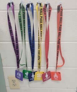GIFTEXPRESS Hall Pass Lanyards and School Passes Set of 6 26 81kT j BL