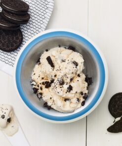 ZOKU Ice Cream Maker, Compact Make and Serve Bowl with Stainless Steel Freezer Core Creates Soft Serve, Frozen Yogurt, Ice Cream and More in Minutes, BPA-free, Blue 11 81kUfLh1tOL