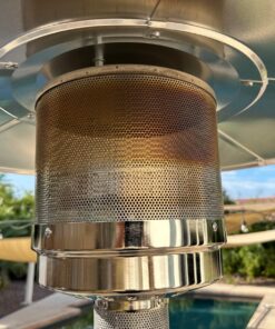 EAST OAK 50,000 BTU Patio Heater with Sand Box, Table Design, Double-Layer Stainless Steel Burner, Wheels, Triple Protection System, Outdoor Heater for Home and Residential, 2023 Upgrade, Black 51 81kVJzl7RL