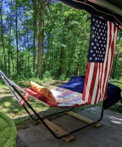 Sunnydaze Universal Heavy-Duty Steel Hammock Stand - 550-Pound Capacity - Fits Hammocks 9 to 14 Feet Long - Black 33 81kVQkMHCGL