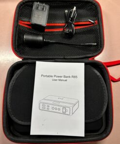 Portable Power Bank with AC Outlet, 83Wh/22500mAh 110V/85W Portable Laptop Charger Battery Bank, External Battery Pack Power Supply for Home Emergency Outage, Outdoor Camping RV Trip Adventure Red 65 81kVbtjs3fL