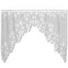 Heritage Lace Woodland 68-Inch Wide by 40-Inch Drop Swag Pair, White 68 inch wide by 40 inch drop 61 81kWwgZ9CTL