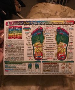 Rainbow® FOOT Reflexology/ Acupressure Massage CHART in the Inner Light Resources Rainbow® Cards & Charts Series. 8.5 x 11 in; 2-sided (Small Poster/ Large Card) 23 81kXAWv8WjL