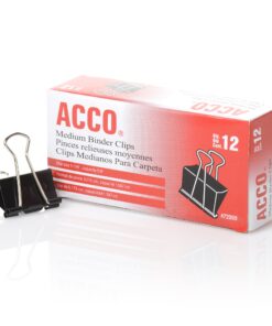 ACCO Binder Clips, Medium, Black, 12 per Box, 2 Boxes (72062) 14 81kXcCUdiRL