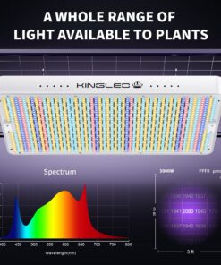 KingLED Newest 3000w LED Grow Lights with LM301B LEDs 4 * 2ft Coverage Full Spectrum Grow Lights for Indoor Hydroponic Plants Veg Bloom Greenhouse Growing Lamps 33 81kXkd1hNL