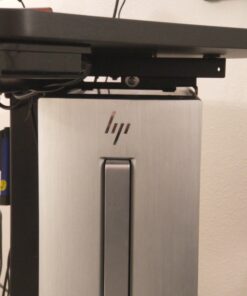 VIVO Adjustable Under Desk and Wall PC Mount, Computer Case CPU Holder with Swivel Action and Secure Locking, Black, MOUNT-PC01 80 81kY2hgjNVL