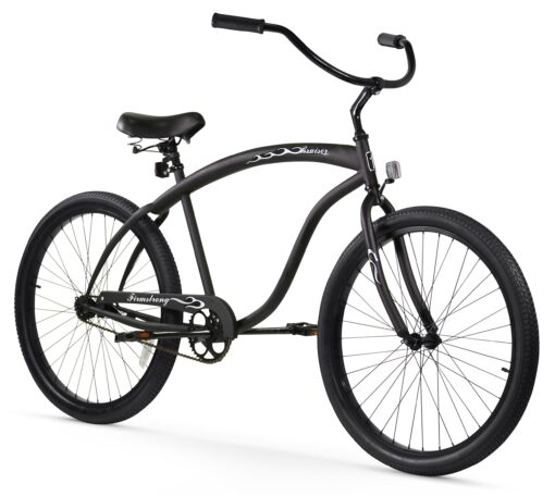 Firmstrong Bruiser Man Single Speed Beach Cruiser Bicycle Matte Black 19 inch / Large