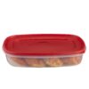 Rubbermaid Easy Find Lids Food Storage Container, 1.5 Gallon, Racer Red 14 81ka2xuIiIL